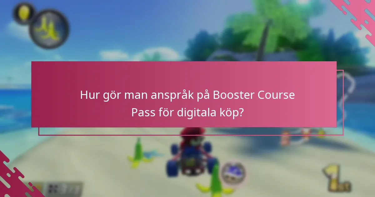 Hur gör man anspråk på Booster Course Pass för digitala köp?
