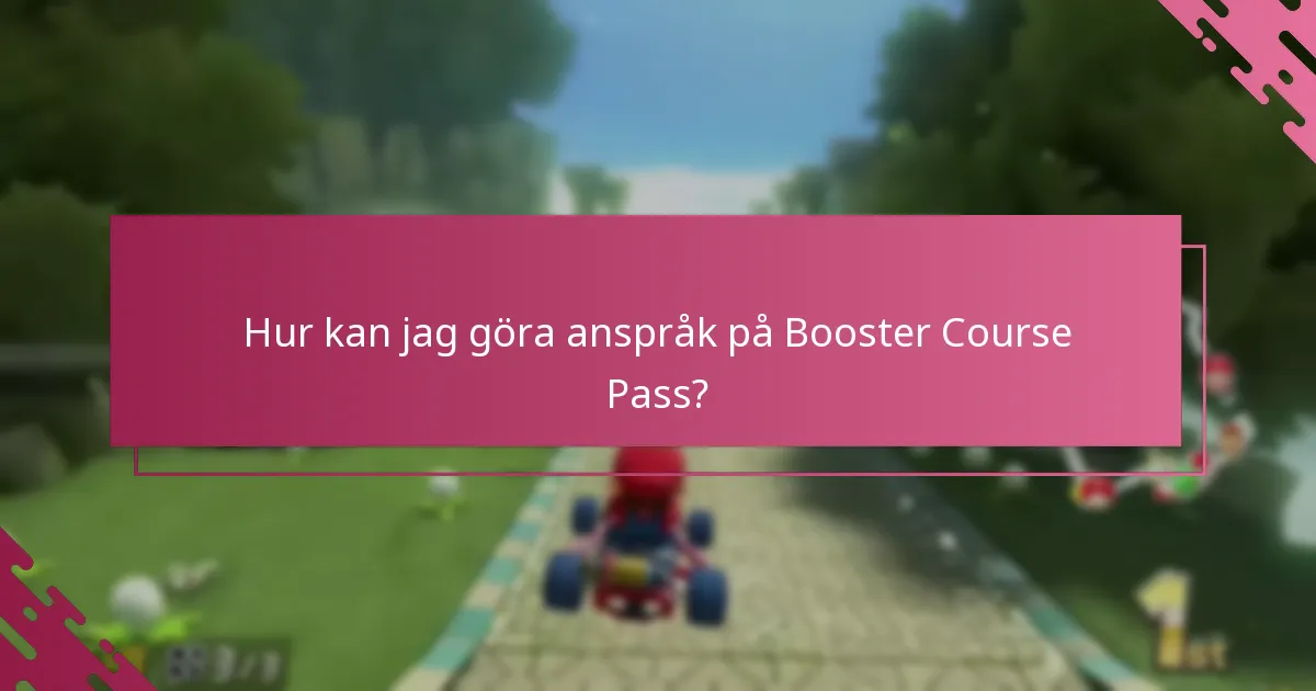 Hur kan jag göra anspråk på Booster Course Pass?