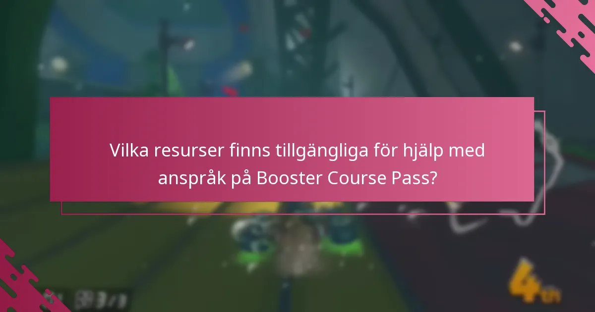 Vilka resurser finns tillgängliga för hjälp med anspråk på Booster Course Pass?